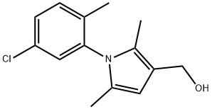 1-(5-CHLORO-2-METHYLPHENYL)-2,5-DIMETHYL-1H-PYRROLE-3-METHANOL 结构式