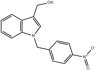 1-(4-硝基苄基)-1H-吲哚-3-基]甲醇 结构式
