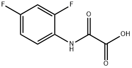 2-[(2,4-二氟苯基)氨基]-2-氧代-乙酸 结构式