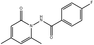 Benzamide, N-(4,6-dimethyl-2-oxo-1(2H)-pyridinyl)-4-fluoro- (9CI) 结构式