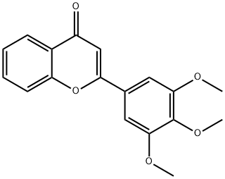 2-(3,4,5-三甲氧苯基)-4H-苯并吡喃-4-酮 结构式