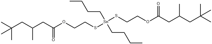 (dibutylstannylene)bis(thioethylene) bis(3,5,5-trimethylhexanoate) 结构式