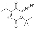 (3S)-3-BOC-AMINO-1-DIAZO-4-METHYL-2-PENTANONE 结构式