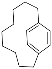 Bicyclo[9.2.2]pentadeca-11,13(1),14-triene 结构式