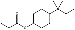 4-(1,1-dimethylpropyl)cyclohexyl propionate 结构式