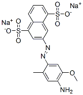 disodium 3-[(4-amino-5-methoxy-o-tolyl)azo]naphthalene-1,5-disulphonate 结构式
