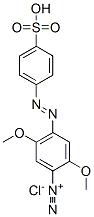 2,5-dimethoxy-4-[(4-sulphophenyl)azo]benzenediazonium chloride 结构式