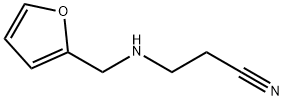3-[(2-呋喃基甲基)氨基]丙腈 结构式