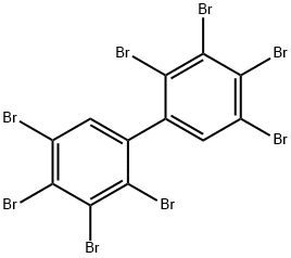 2,2',3,3',4,4',5,5'-八溴联苯 结构式