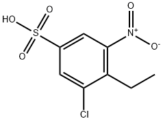 3-chloro-4-ethyl-5-nitrobenzenesulphonic acid  结构式