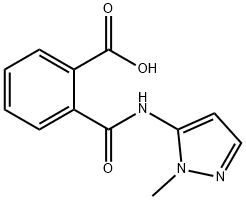 Benzoic acid, 2-[[(1-methyl-1H-pyrazol-5-yl)amino]carbonyl]- (9CI) 结构式