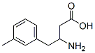 3-氨基-4-(3-甲基苯基)丁酸 结构式