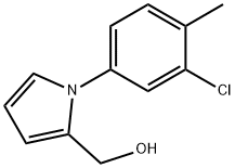 1-(3-CHLORO-4-METHYLPHENYL)-1H-PYRROLE-2-METHANOL 结构式