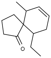 Spiro[4.5]dec-7-en-1-one, 10-ethyl-6-methyl- (9CI) 结构式