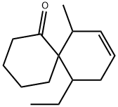 Spiro[5.5]undec-8-en-1-one, 11-ethyl-7-methyl- (9CI) 结构式