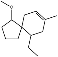 Spiro[4.5]dec-7-ene, 10-ethyl-1-methoxy-8-methyl- (9CI) 结构式