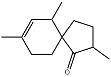 Spiro[4.5]dec-7-en-1-one, 2,6,8-trimethyl- (9CI) 结构式