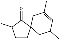 Spiro[4.5]dec-7-en-1-one, 2,7,9-trimethyl- (9CI) 结构式