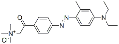 4-[[4-(二乙氨基)-2-甲苯基]偶氮]-N,N,N-三甲基-Β-氧代-苯乙铵氯化物 结构式