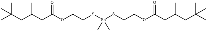 (dimethylstannylene)bis(thioethylene) bis(3,5,5-trimethylhexanoate)  结构式