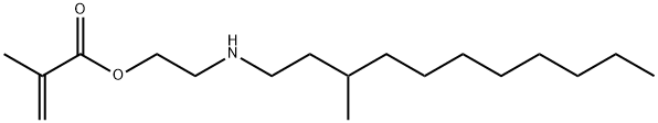 2-[(3-methylundecyl)amino]ethyl methacrylate 结构式