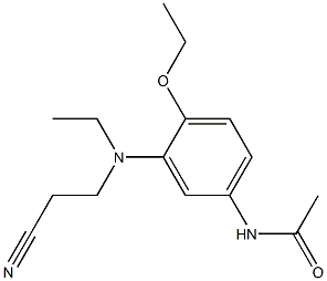 4'-Ethoxy-3'-[N-ethyl-N-(2-cyanoethyl)amino]acetanilide 结构式