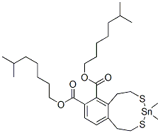 diisooctyl (dimethylstannylene)bis(thioethylene)phthalate 结构式