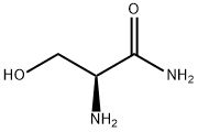 (S)-2-amino-3-hydroxypropionamide  结构式