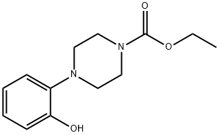 1-(2-Hydroxyphenyl)-4-ethoxycarbonyl-piperazine 结构式