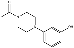 3-[4-(乙酰基)哌嗪-1-基]苯酚 结构式