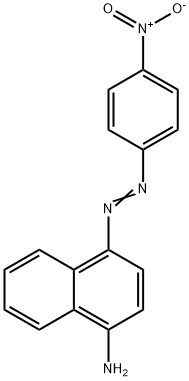 4-[(4-硝基苯基)偶氮]萘-1-胺 结构式