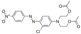 2,2'-[[3-chloro-4-[(4-nitrophenyl)azo]phenyl]imino]bisethyl diacetate 结构式