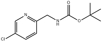 2- (N-BOC-氨基甲基)-5-氯吡啶 结构式