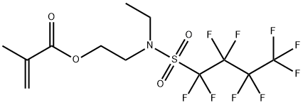 2-[乙基[(九氟丁基)磺酰基]氨基]乙基甲基丙烯酸酯 结构式