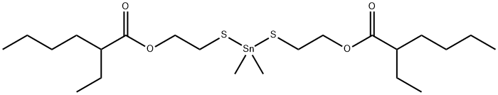 (dimethylstannylene)bis(thioethylene) bis(2-ethylhexanoate) 结构式