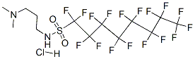 N-[3-(dimethylamino)propyl]heptadecafluorooctanesulphonamide monohydrochloride  结构式