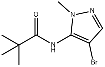 5-特戊酰胺基-3-溴-1-甲基吡唑 结构式