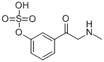 1-(3-羟基苯基)-2-(甲基氨基)乙酮硫酸盐 结构式