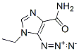 1H-Imidazole-4-carboxamide,  5-azido-1-ethyl- 结构式