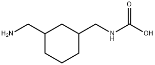 Carbamic  acid,  [[3-(aminomethyl)cyclohexyl]methyl]-  (9CI) 结构式