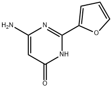 6-氨基-2-(呋喃-2-基)嘧啶-4(3H)-酮 结构式