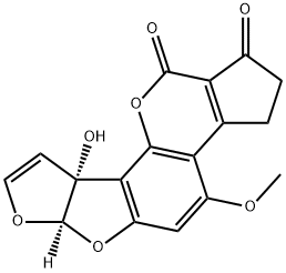 黄曲霉毒素 M1 结构式