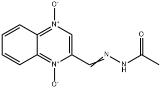 1-ACETYL-2-(2-QUINOXALINYLMETHYLENE)HYDRAZINE1,4-DIOXIDE 结构式