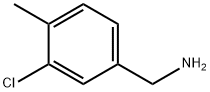 3-氯-4-甲基苄胺 结构式