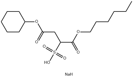 2-(Sodiosulfo)butanedioic acid 1-hexyl 4-cyclohexyl ester 结构式