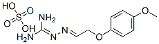 2-[2-(4-methoxyphenoxy)ethylideneamino]guanidine, sulfuric acid 结构式