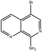 5-溴-[1,7]萘啶-8-胺 结构式