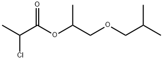 1-methyl-2-(2-methylpropoxy)ethyl 2-chloropropionate 结构式