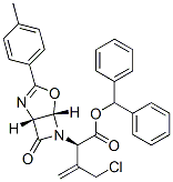 (2R)-3-Chloromethyl-2-[(1R,5S)-7-oxo-3-(p-tolyl)-4-oxa-2,6-diazabicyclo[3.2.0]hept-2-en-6-yl]-3-butenoic acid diphenylmethyl ester 结构式