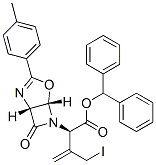 (2R)-3-Iodomethyl-2-[(1R,5S)-7-oxo-3-(p-tolyl)-4-oxa-2,6-diazabicyclo[3.2.0]hept-2-en-6-yl]-3-butenoic acid diphenylmethyl ester 结构式
